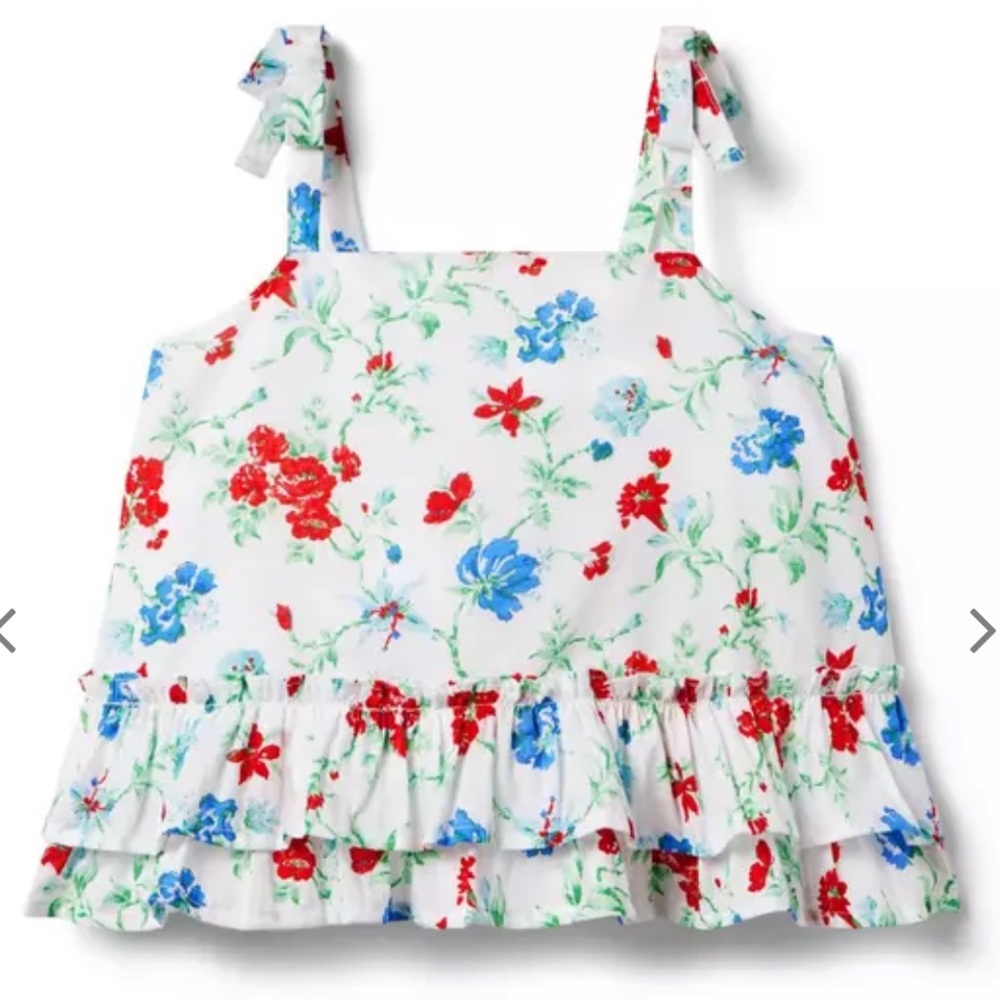 Floral Tiered Ruffle Top